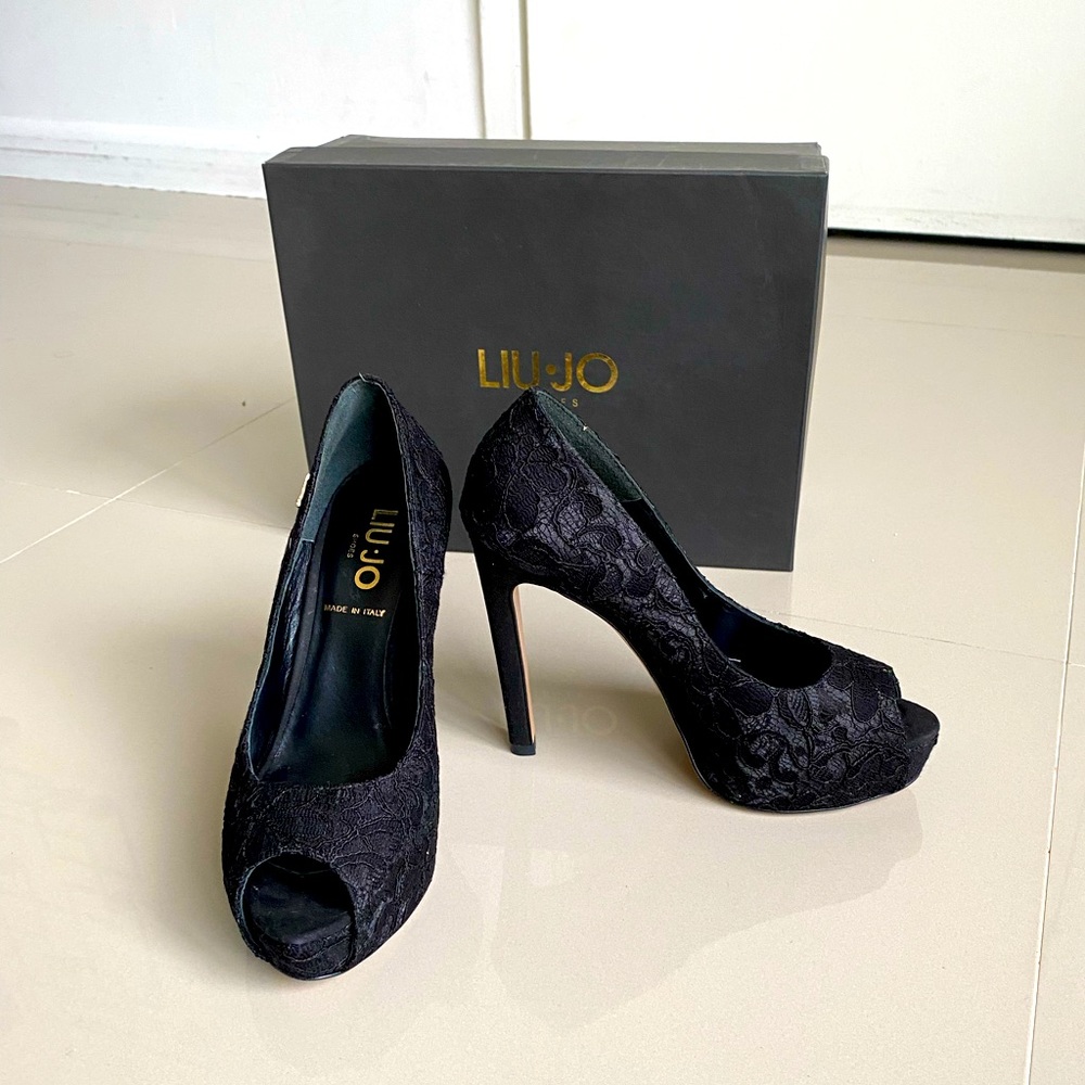 NWB Liu•Jo Open Toe Azalea Heels Shoes Size 5.5/36